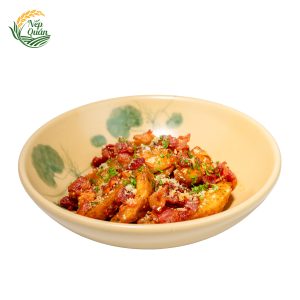 KHOAI TÂY MÚI CAU, BA RỌI XÔNG KHÓI SỐT GẠCH CUA