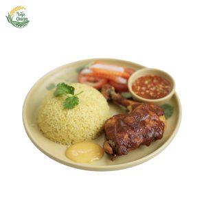 Cơm đùi gà ngũ vị